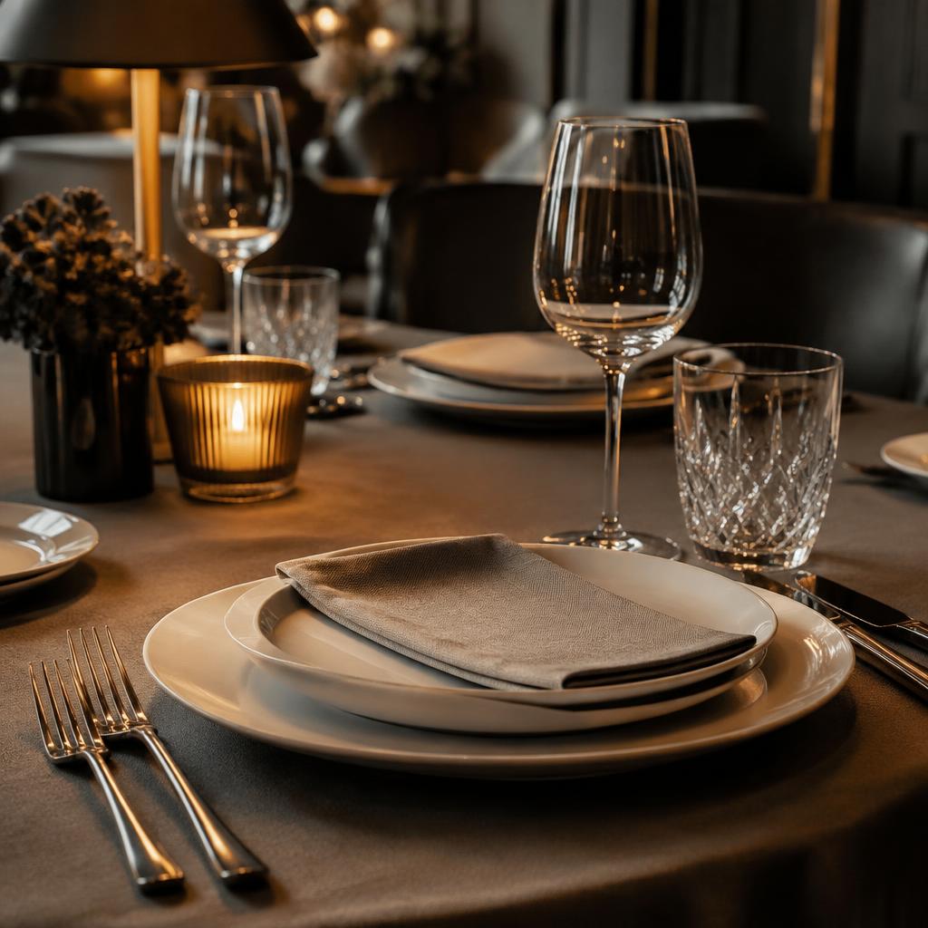 GEM porcelain tableware and glassware for hotels